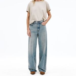 SLVRLAKE Cassie High Rise Barrel Jeans in shade Burning Desire SZ 32 100% cotton